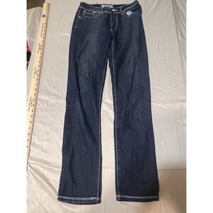 Crunch Women's Jeans Dark Wash Size 16 Stretch Straight Leg